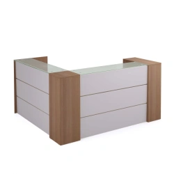 Wooden office shelving unit (rack) art. 218/2 (177-197-210-230)