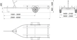 Car trailer (up to 750kg) - Trailer76 71795