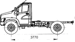 Chassis, Modification C41A13 (diesel engine YAMZ EURO-3, ECU MD22), N2G