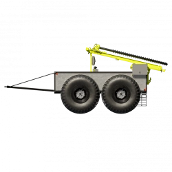 Trailer - mobile drilling rig Burlak P-02.111