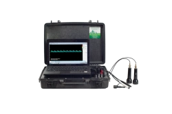 Blood flow velocity analyser ultrasonic Doppler with functions of two-channel echoencephalograph computerised "Ko