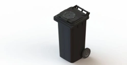 Mobile waste bin 120 l Art.23.C29.V/1 (20.801.98.PE; 21.051.98.V/1)