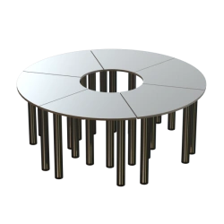 Round table 6 sections