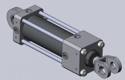 Servomotor of guide vanes drive for MGPP on Prosyanskiy discharge BSC