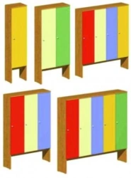 Locker-cabinet for undressing