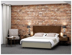 Loft metal-framed headboard