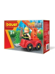 Bauer "Fireman" children's educational construction set "Fire Engine" 16 elements in a box, article 737
