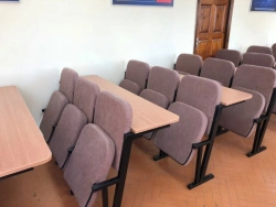 Monobloc with folding seats upholstered