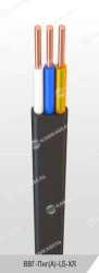 Power cable with copper conductors, insulation made of polyvinylchloride plasticate of reduced fire hazard, for rated alternatin