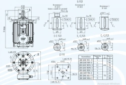 Electric motors asynchronous explosion-proof vertical series DVV 180 with power not more than 7,5 kW