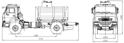 Tank truck for transportation of food liquids (technical water) ??? 4680D2-20 on KAMAZ 43502-D5 chassis