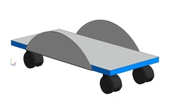 Stand / Compartment for system unit mobile on m/c