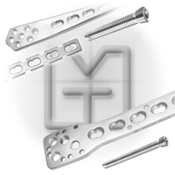 Set of titanium screws and plates for osteosynthesis of fractures of tubular bones and tools for their installation NOPTK-01 acc