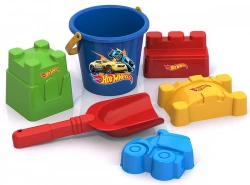 Hot Wheels Sand Set #3 (bucket, scoop, 3 "Fortress" moulds, 1 "Transport" mould)