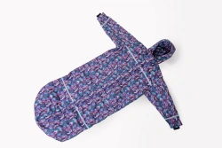 Overalls for wheelchair users made of dense waterproof mackintosh fabric.