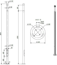 Luminaire Street-Premier-1 DTU-27-AF-50W-ICL-NEMA
