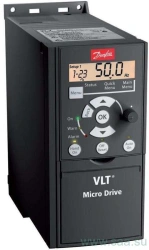 Frequency converters with "Danfoss" trademark, types VLT® Micro Drive, VLT® HVAC Basic Drive, VLT® HVAC Drive, VLT® AQUA Dr