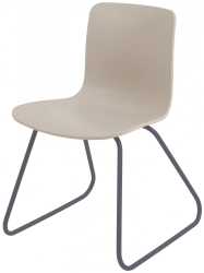 Metal frame chair with plastic seat, model SP 13,14,15
