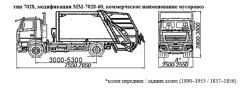 Garbage truck MM-7028-60 on chassis MAZ 5N32 of modifications 4381C0