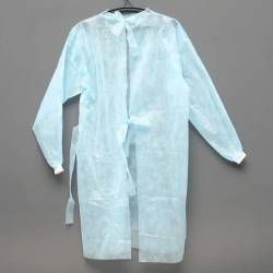 Gown from the set of disposable medical non-sterile isolating clothes
