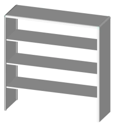 Overhead laboratory H 1200-4 from the set of general hospital furniture "LABROMED-3" according to TU 9452-009-13305037-2008