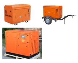 Electric air-compressor station ZIF-SVE 6,3/0,7 (ARM19-12), (660/380 V, on a frame) in a casing