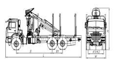 Sorting truck model 675422-32 with GM (LLC "Velmash-S" VM10L74, OMTL-70-01, OMTL-120-02; LLC "MMZ" MM-100Z. 00. 00. 000-01