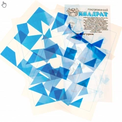 Transparent square (blue)