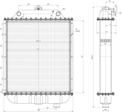 Water radiator BR-184. 1301. 100-01
