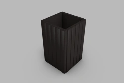 Standard urn with removable metal tank