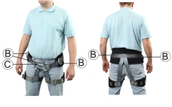 Harness for working in sitting position UPR-03(BG)