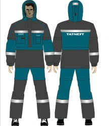 Men's suit (jacket, trousers, mosquito net) for protection against harmful biological factors and general industrial pollution