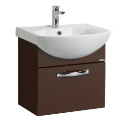 Cabinet under sink Aquaton Aria 50 suspended dark brown 1A140301AA4301.A140.3.01A.A43.0