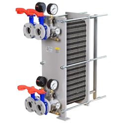 Collapsible plate heat exchangers with instrumentation and gates RTO-15.1VA