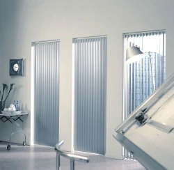 Vertical aluminium blinds V-system alu