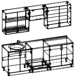 Set of kitchen furniture TV-KNM-3.11.01-01