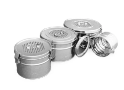 Sterilisation round box with filter KSKF- "Oka-Medik"