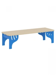Locker room bench / blue