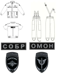 Demise-seasonal suit for employees of special units of internal affairs bodies of the Russian Federation