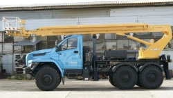 Hydraulic hoist model PSS-131.22E on chassis URAL 4320-6151