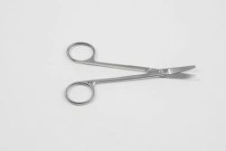 VZ-N-58, Surgical scissors, vertically curved, 150 mm