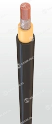 Wire for rolling stock with copper conductors with rubber insulation, in oil-resistant, non-combustible rubber sheathing