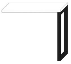 Kitchen table for office and medical institutions, trade enterprises