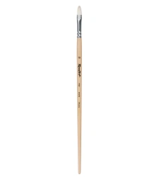 Pig bristle oval fine art painting brush