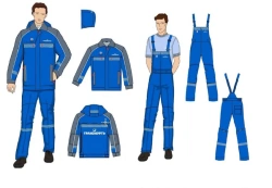 Men's sets for working personnel (jacket, overalls) special for employees of the organisations of the system "Transneft" dl