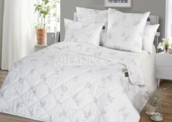 Bedding for adults with a top made of cotton, mixed and synthetic fabric, filled with natural fibre.