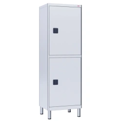 ??-03-"???" (???-7645.01-11) Medical cabinet two-sectional, one-wing, made of aluminium profile and carbon steel, with megaphone