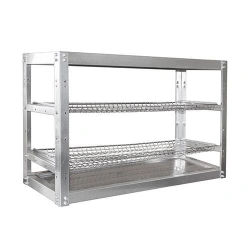 Rack for glasses ECONOM SKSK-2KE (chrome mesh, painted frame), 895x270x2400 mm