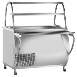 Refrigerated high-temperature display counter with neutral cabinet PVV(H)-70M-NSh