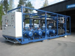 Compressor-condenser unit for artificial ice rinks and liquid cooling ST F series.